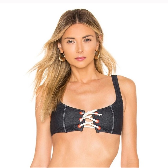 SOLID & STRIPED The Isabella Denim bathing top - Picture 3 of 6